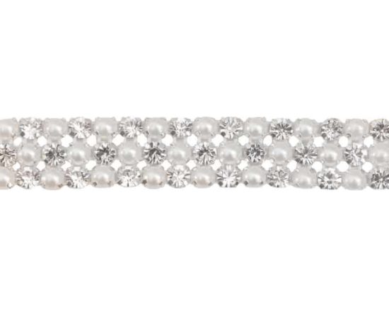 Pearl Rhinestone Banding (3 Row)