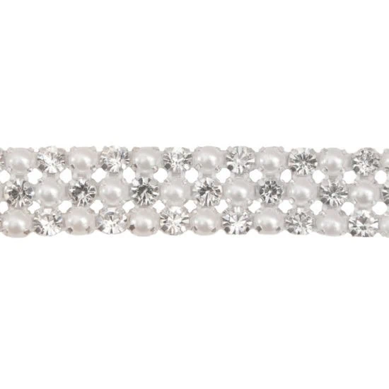 Pearl Rhinestone Banding (3 Row)
