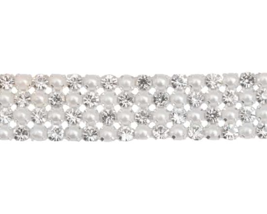 Pearl Rhinestone Banding (4 Row)