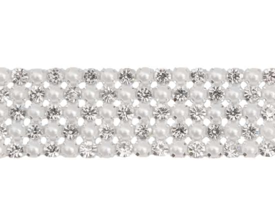 Pearl Rhinestone Banding (5 Row)