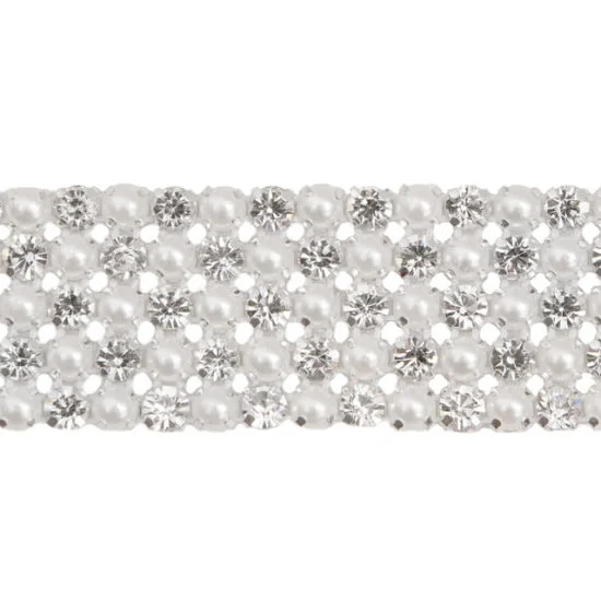 Pearl Rhinestone Banding (5 Row)