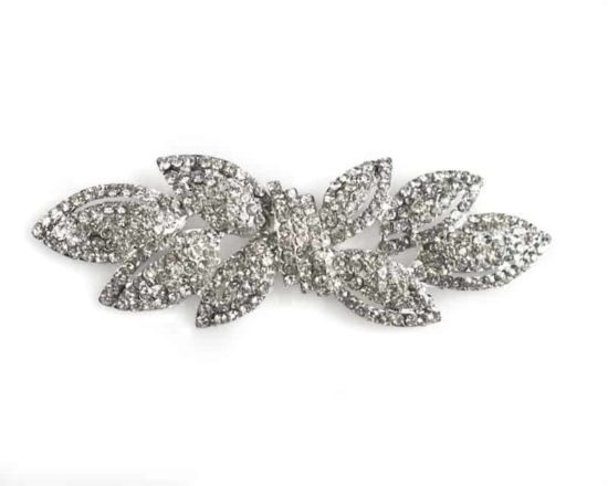 Rhinestone Bow Brooch