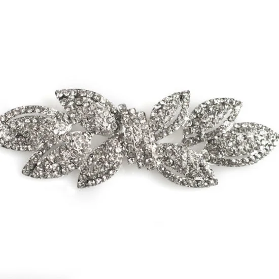 Rhinestone Bow Brooch