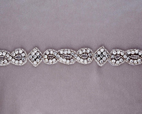 Regalia Rhinestone Beaded Trim