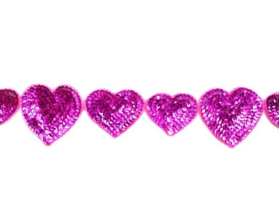 Sequin Hearts Trim