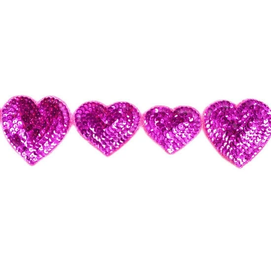 Sequin Hearts Trim