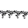 Embroidered Long Swirl Trim
