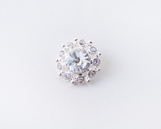 25mm Round Crystal Button