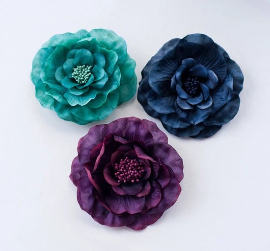 Camellia Brooch Pin (Darks)