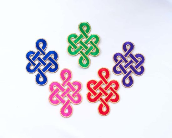 Embroidered Scroll (Bright Colors)