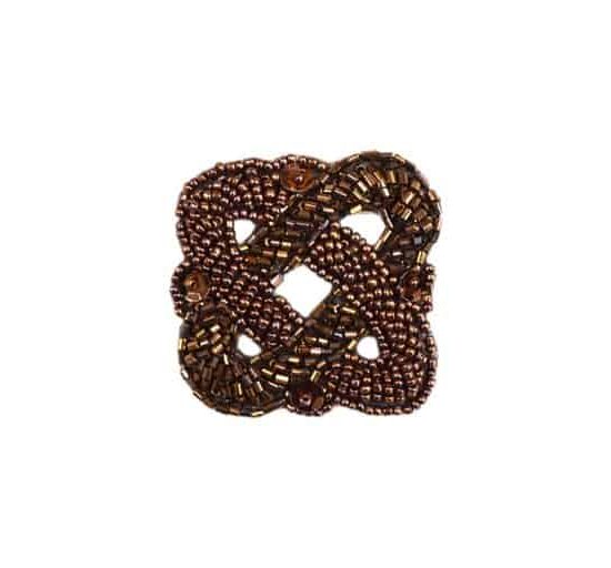 Square Beaded Link Applique