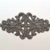 Large Rhinestone Emblem Applique (Gunmetal)