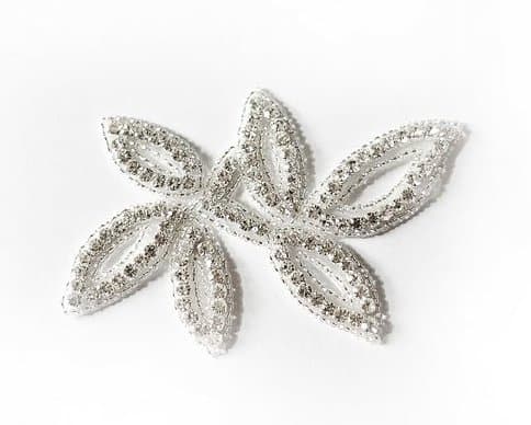 Bosca Leaf Rhinestone Applique