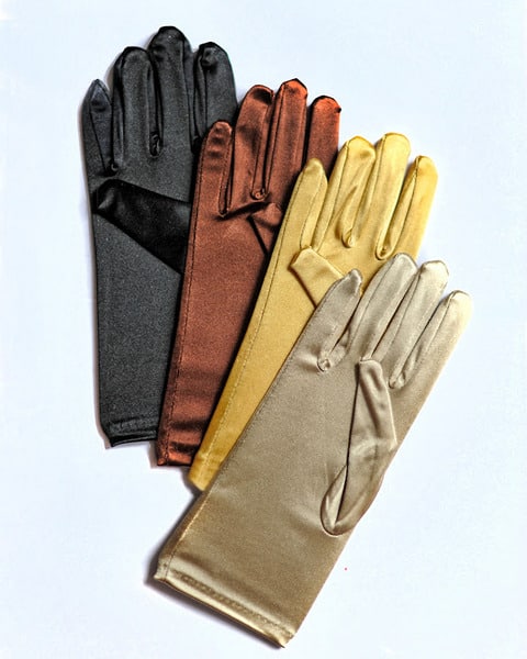 Short Satin Gloves (Choose Your Color)