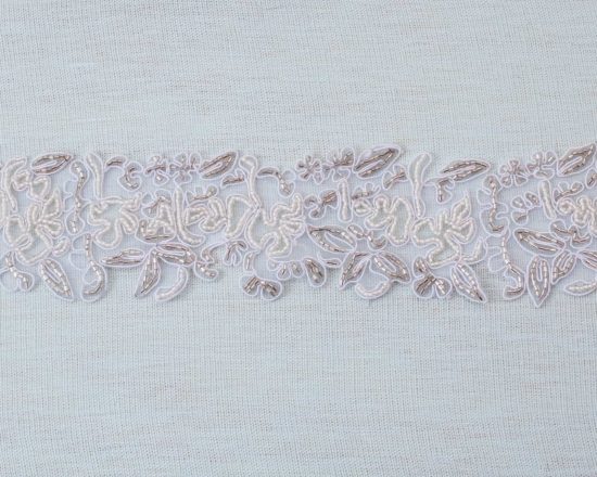Georgette Embroidered Beaded Band
