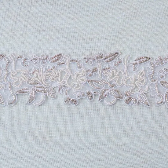 Georgette Embroidered Beaded Band