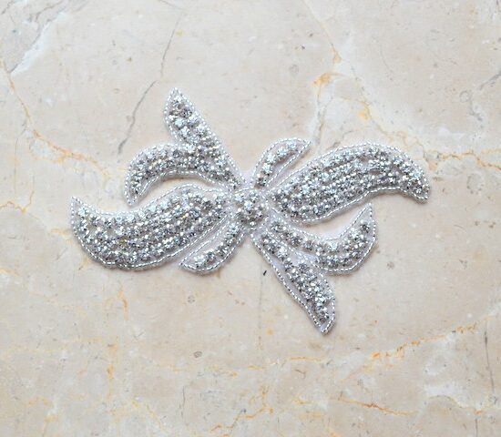 Leila Leaf Rhinestone Applique Leila Leaf Rhinestone Applique
