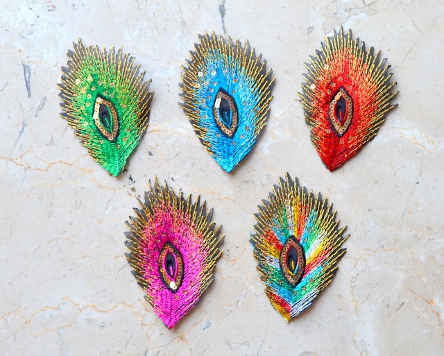 Peacock Feather Needlework Accessories