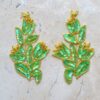 Matching Tulip Flower Sequin Applique