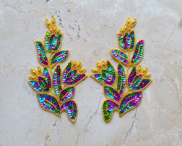 Green/Purple/Turqoise/Gold