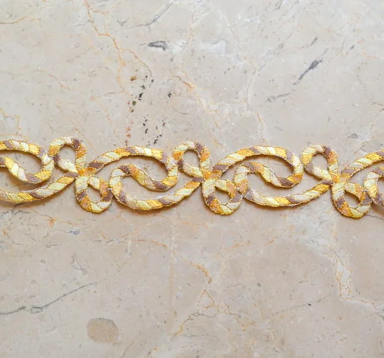 Embroidered Rope Trim (Iron-On)