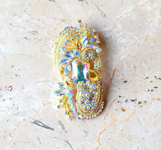 Ultra Lush Rhinestone Brooch