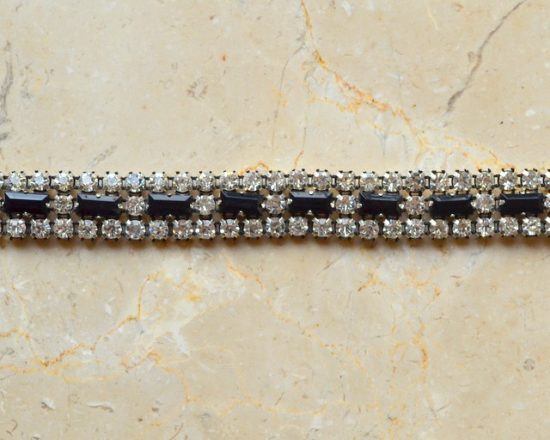 Rectangle Rhinestone Banding (3 Row)