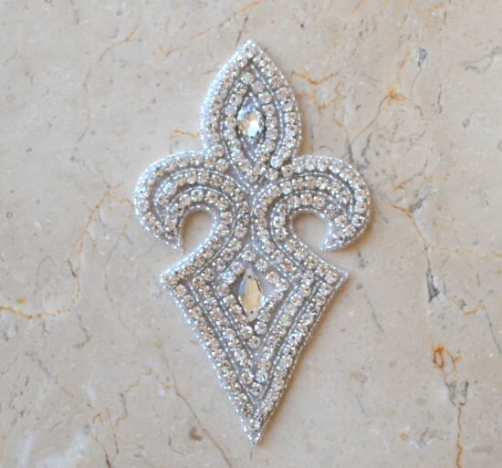 Audra Emblem Rhinestone Applique