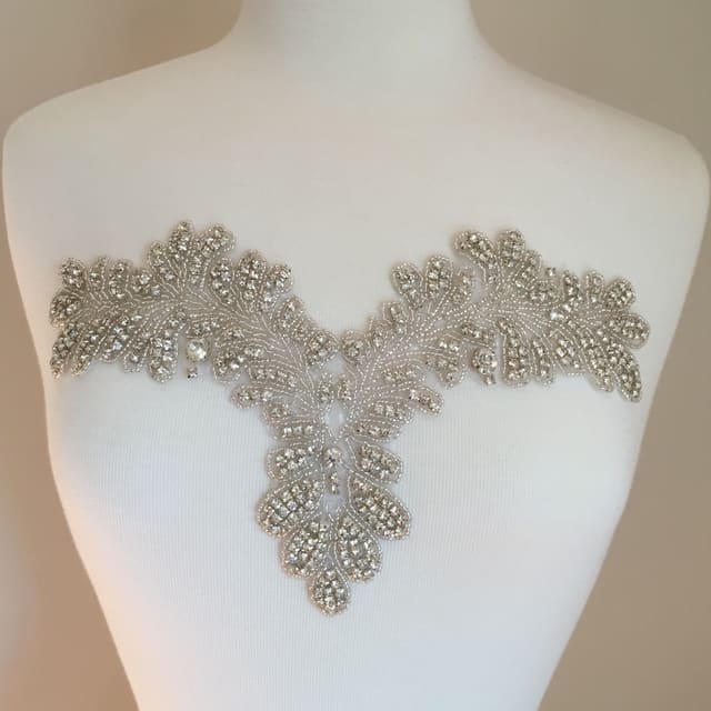 Aurora Neckline Applique Iron On
