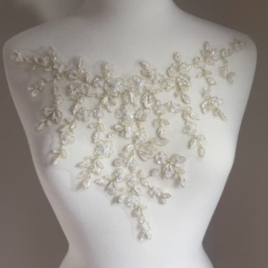 Talia Beaded Embroidered Lace Applique