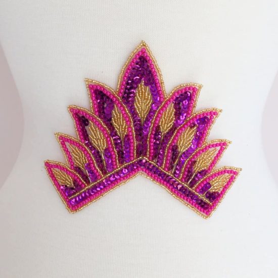 Tara Beaded Sequined Applique