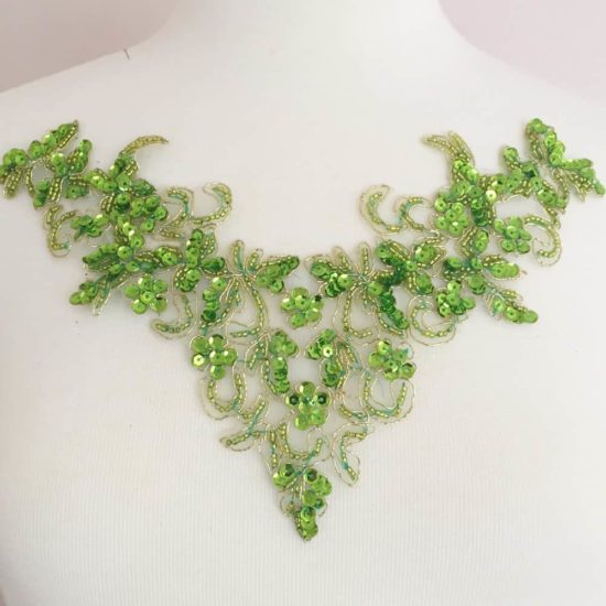 Demeter Embroidered Sequin Neckpiece