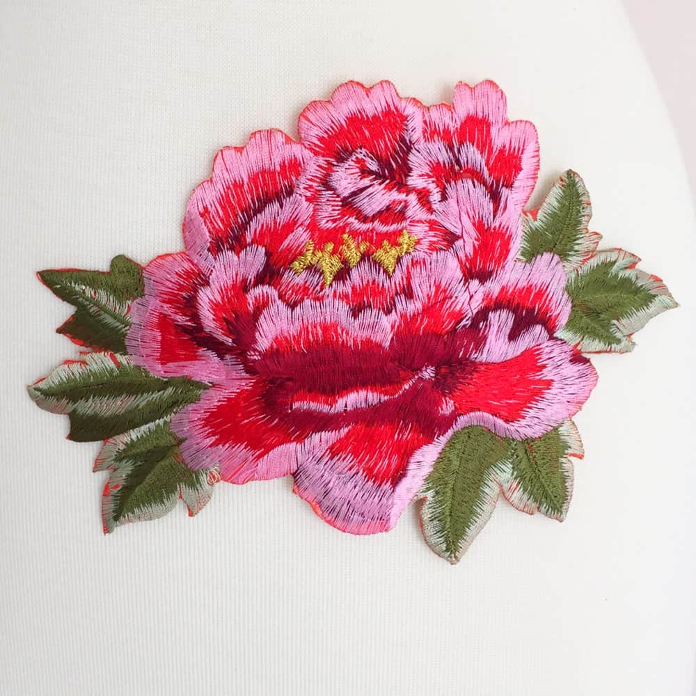 Colored 3d Embroidery Peony Flower Applique, Multi-layer Iron Patch Sew On  Patches For Jackets Backpacks T-shirt Jeans Skirt Vests Scarf Hat Clothes D