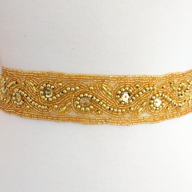 Wide Deborah Beaded Band Wide Deborah Beaded Band