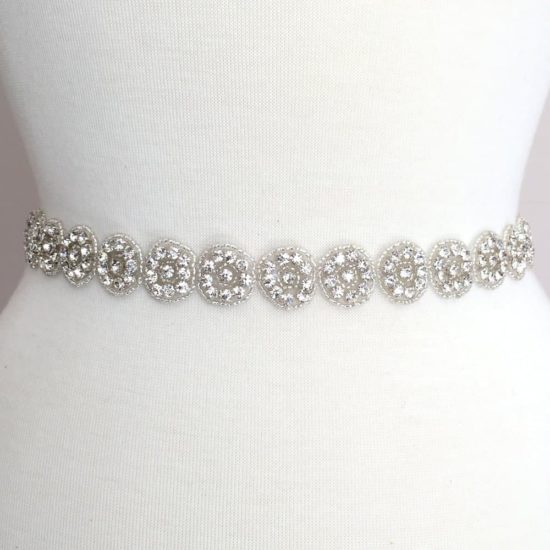 Round and Round Rhinestone Beaded Trim