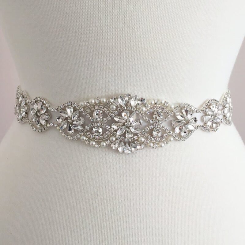 Megan Crystal Pearl Applique (Iron-On) Megan Crystal Pearl Applique (Iron-On)