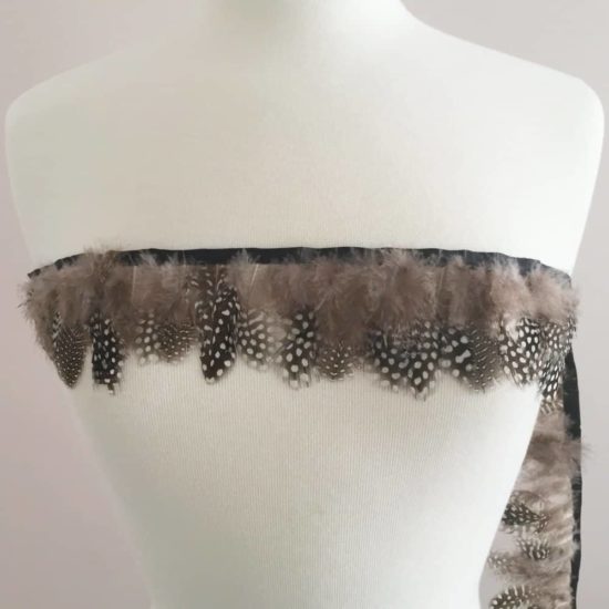 Guinea Fowl Feather Fringe