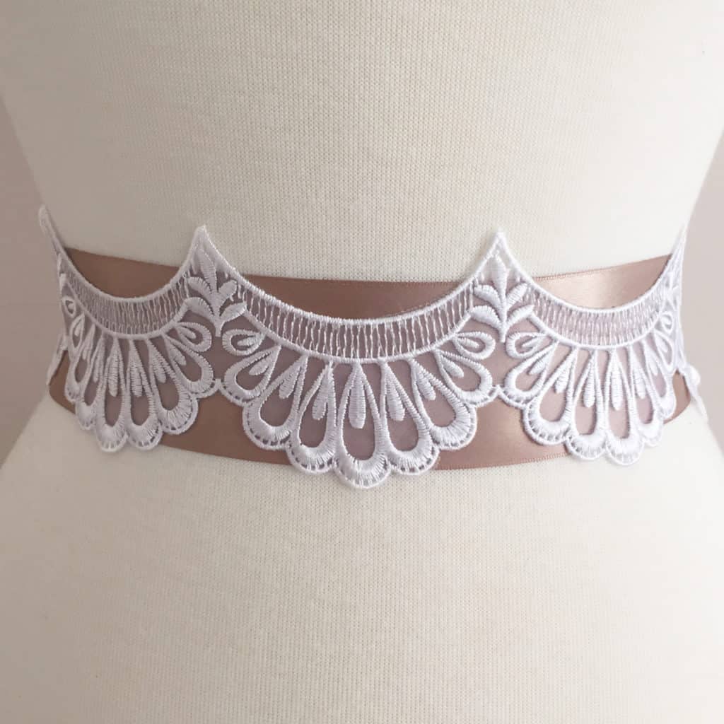 Classic Scallop Organza Lace Trim Classic Scallop Organza Lace Trim