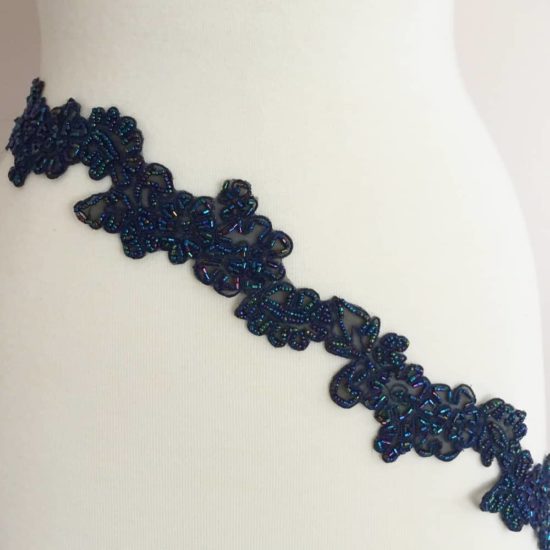 Trimplace Navy 1 Sequin Trim - Trimplace LLC