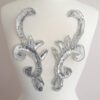 Sequin Bead Long Applique (Gold or Silver) Sequin Bead Long Applique (Gold or Silver)