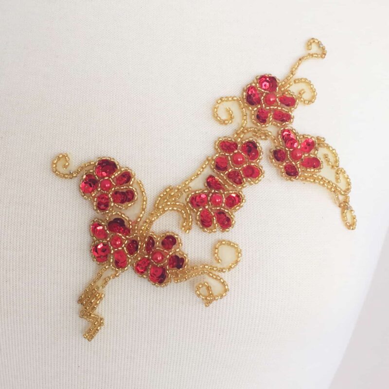 Delicate Floral Blossom Applique Delicate Floral Blossom Applique