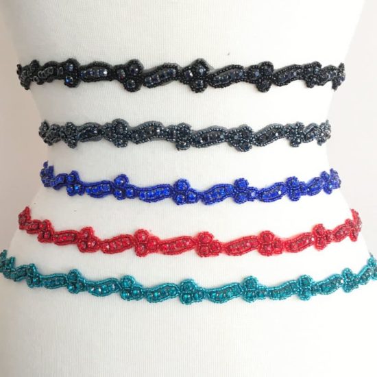 Chiqui Narrow Rhinestone Trim (Colors)