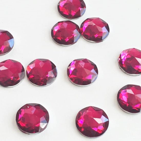 Fuschia Round Acrylic Gem Stones 13mm (Pack of 200)