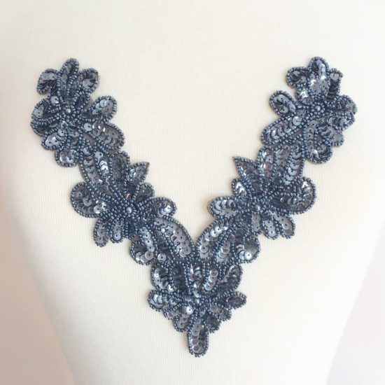 Viola Beaded Sequin Neckpiece