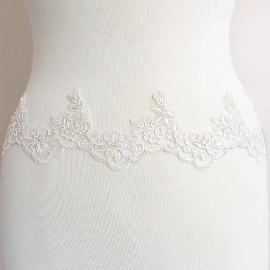 Elia Floral Embroidered Lace Trim