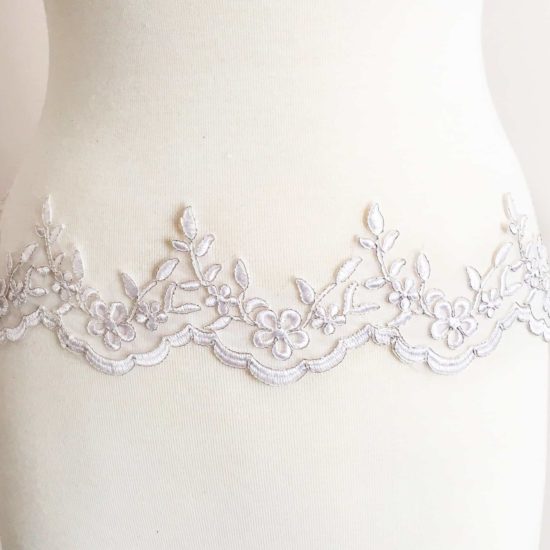 Cressida Scallop Organza Lace Trim