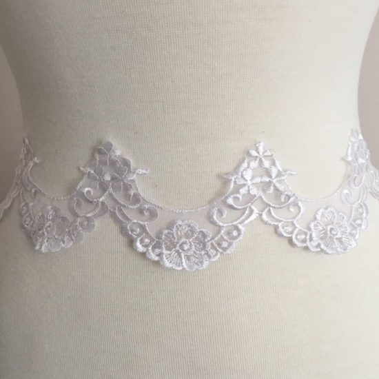 Sylvia Scallop Organza Lace Trim