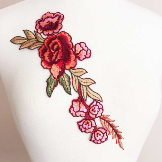 Embroidered Floral Motif (Iron-On)