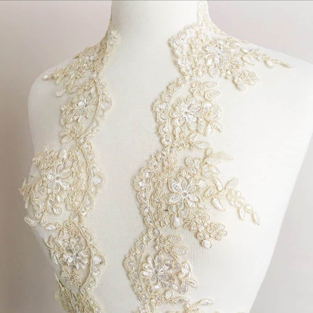 Rhea Embroidered Scallop Lace Trim Rhea Embroidered Scallop Lace Trim