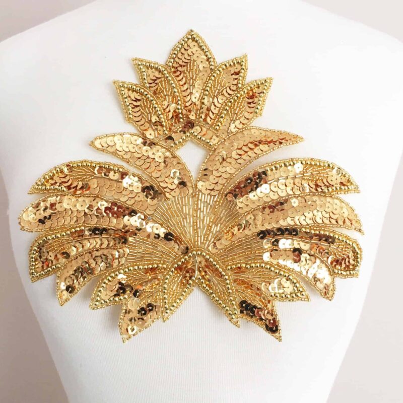 Victory Sequin Bead Applique Victory Sequin Bead Applique